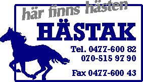 Hästak i södra Småland har mottagarstation för semin.
